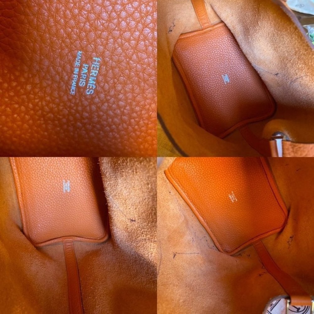 SOLD Hermes Clemence Picotin Lock 22 Leather Satchel - Picture 12 of 12